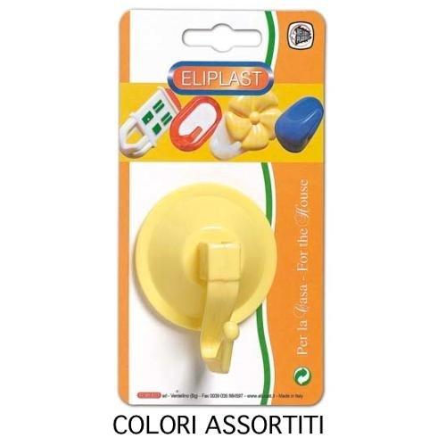 Eliplast Gancio a ventosa Assortito (65 mm) 60 1 singolo pezzo