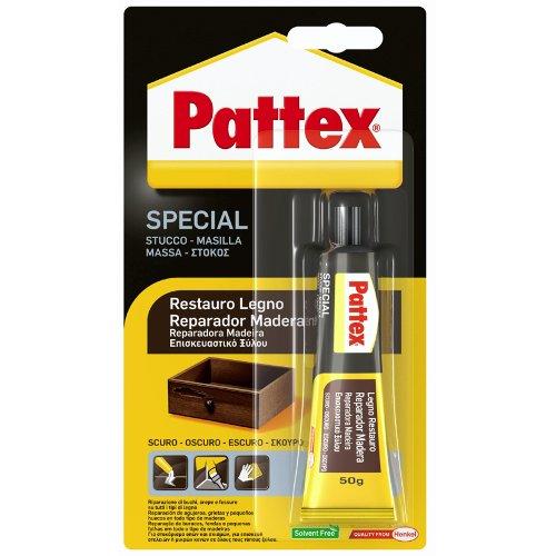 Pattex Stucco legno in pasta marrone scuro tubetto 50 gr 1476786