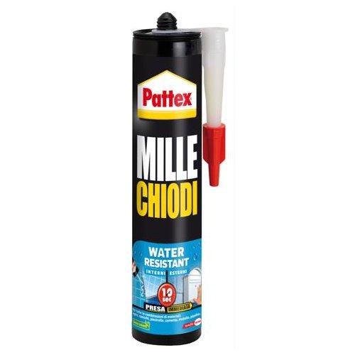 Pattex Colla montaggio MILLE CHIODI Water Resistant Bianco cartuccia per pistole 400 gr 2716411