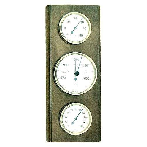 Rondi Renato Barometro (11x27cm) con igrometro e termometro Legno scuro 2032