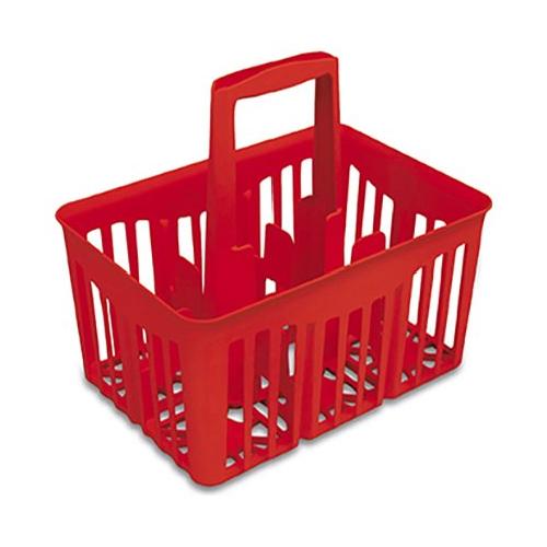 Stefanplast Porta bottiglie cestello 6 posti Rosso 42217