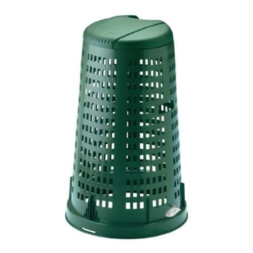 Stefanplast Porta sacco rifiuti (100L) con coperchio Verde 24702
