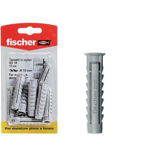 Fischer Set tasselli plastica senza vite (1 cm) Sx 10 K 04409
