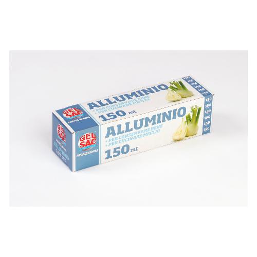 Rotolo alluminio L. 150m H.29 cm Sp. 11 Micron 401505