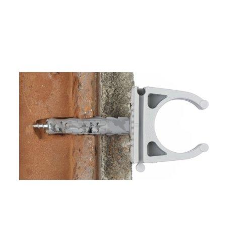 Fischer Set tasselli fissatubi con vite (6 mm) Ft 16 K grigio ral 7035 504605
