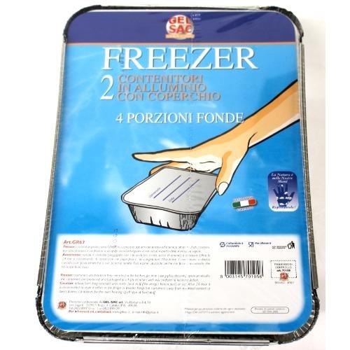 Gel Sac Set vaschette monouso Gr63 4 Porzioni 701056 2pz