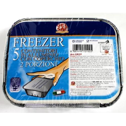 Gel Sac Set vaschette monouso Gr28 2 Porzioni 701025 5pz