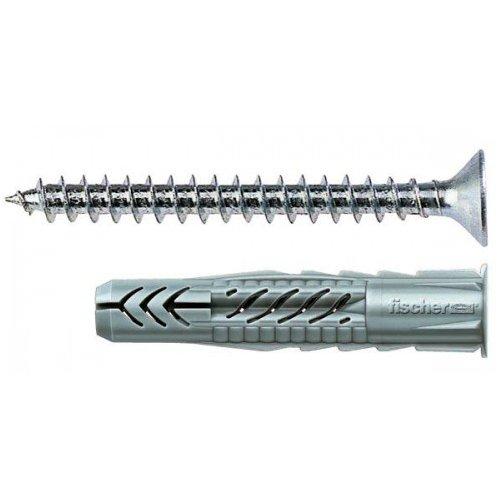 Fischer Set tasselli plastica con vite (6 mm) Ux 6X35 S K 71905