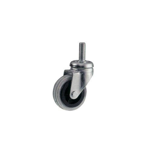 Oreca Ruote mobile perno girevole filettato zincato e grigio (5 cm) 2 pz 22770
