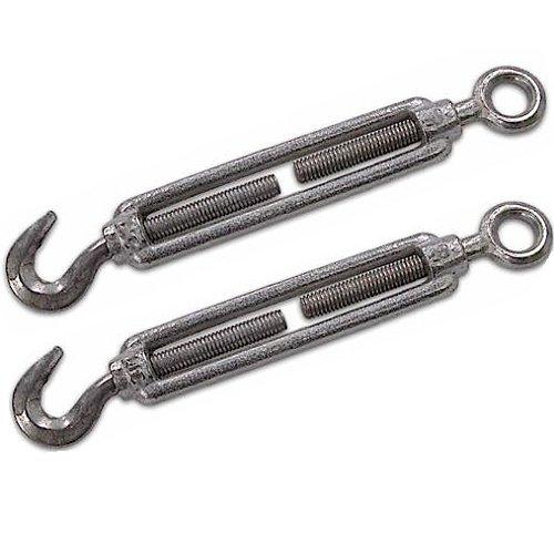 Oreca Set tenditori fune Con occhiello e gancio (6 mm) Zincato 20522