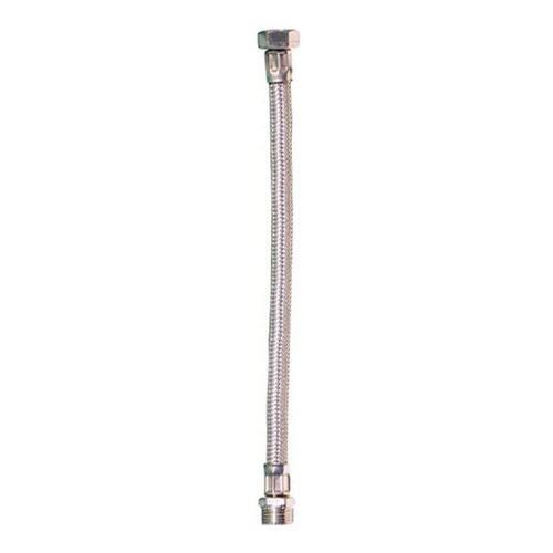 Idro Bric Attacchino idraulico Flessibile Inox 1/2"M F (30x1,2 cm) 011626