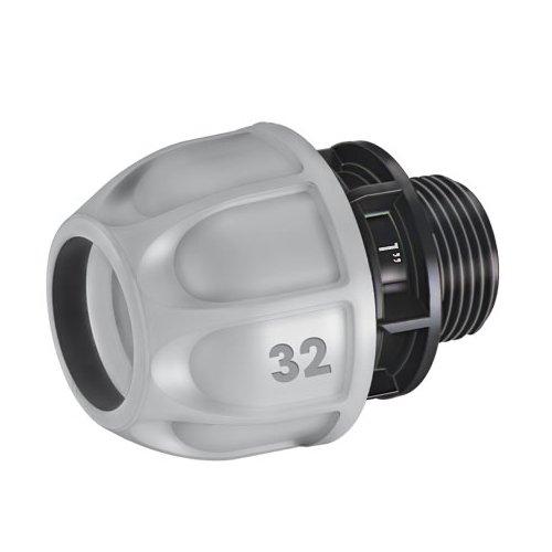 Claber Raccordo filettato M per tubo polietilene 1" RAINJET 90271