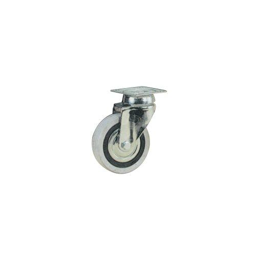 Oreca Ruote mobile piastra girevole zincato e grigio (6 cm) 2 pz 22838