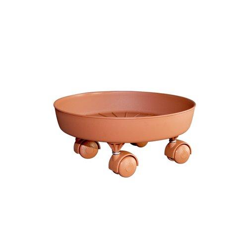 Euro 3 Plast Sottovaso con ruote Terracotta (35,4x11,4 cm) 1110 01