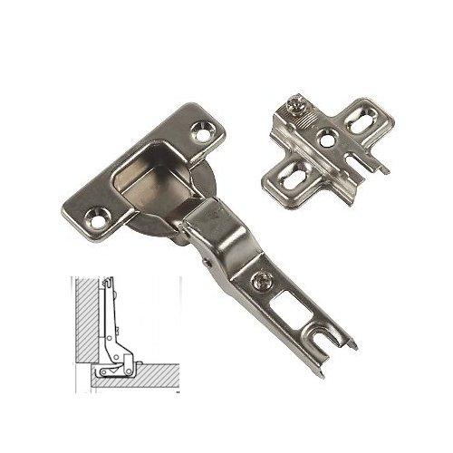 Oreca Set cerniere mobile a molla ante mezzo sormonto Foro incasso d.35 mm Nichelato 25052