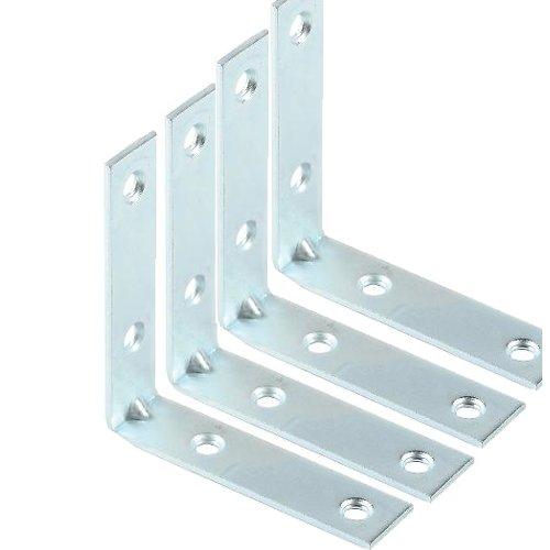 Oreca Set squadrette Rinforzate Angolari finitura zincata (7x1,5x7 cm) 26866