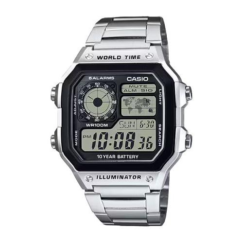 Casio Orologio Silver AE 1200WHD 1AVEF