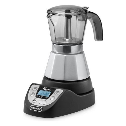 De Longhi Moka elettrica 4 Tazze ALICIA Emkp42B Plus Gray e Black