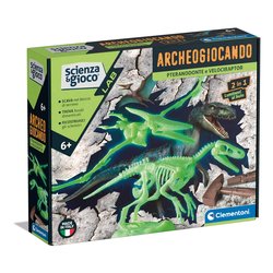 Clementoni Gioco educativo Pteranodonte e Velociraptor 6a+ SCIENZA E GIOCO 19375