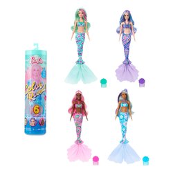 Mattel Bambola Sirena Color Reveal (30cm) BARBIE Assortito HRK12