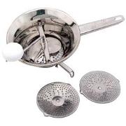 Passaverdure Moulinex A45306 In Metallo - Con 2 Griglie Acciaio Inox, Antiscivolo E Lavabile In Lavastoviglie - Foto 4