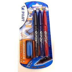 Confezione 2 penne cancellabili Ball Sticks Frixion colore nero: Penne  cancellabili di Pilot