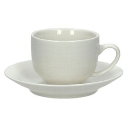 Tazzine caffè con piattino 80 cc Poesia beige 6pz in vendita online