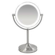 Specchio trucco da appoggio con luce e ingranditore 7x Bs55 Silver 65486