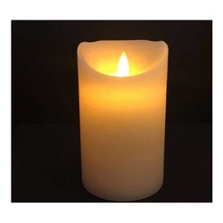 Lotti Candela led (7,5x12,5cm) effetto fiamma con timer Avorio 37717