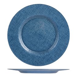 Cve Sottopiatto Vetro (32,5cm) TEXTURE Blu 7632232