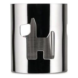 Alessi Anello tovagliolo Inox (4,2x5cm) GIROTONDO Cane Cromo lucido AKK10D