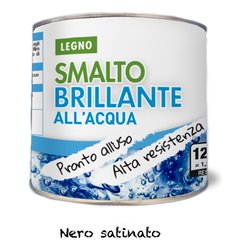 GDM Smalto all'Acqua opaco, Dekortè (500 ml, Bianco) : : Fai da te