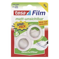 TESA - 57225-00001-02 - Nastro adesivo trasparente film 33mx19mm conf.  Singolarmente - Confezione da 24 PZ - 4042448053374