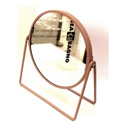 Specchio trucco da appoggio con lato ingranditore 3x JOY Rosa BMJ 16102