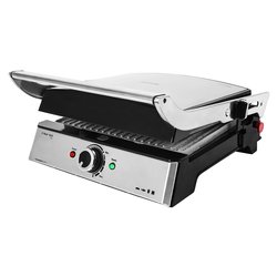 Bistecchiera elettrica CONTACT GRILL Petravera Silver e Nero BS4100