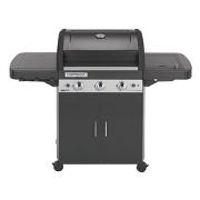 Barbecue carbonella Garda con Ruote Nero e Inox 152