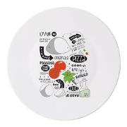 Piatto pizza D. 33cm FOODS Bianco decorato 04018 ZP2