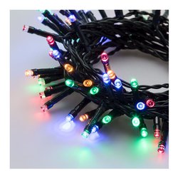 PrixPrime - Cascata di 10 Fili LED Multicolori Luminosi per addobbi  natalizi con effetti di luce, 2m