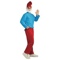 Costume carnevale Grande Puffo taglia Adulto 01899