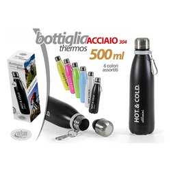 GICOS Thermos Termico portatile con tappo 450/750 ml 1L bottiglia