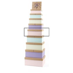 1 Pezzo Scatola Regalo Grande Di Lusso In Lavanda 13,8 X 9 X 4,3 Pollici  (circa 33,8 X 22,9 X 11,9 Cm), Scatola Organizer Di Immagazzinaggio Con