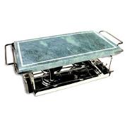 Pietra Ollare Rettangolare Con Base - 37x19 Cm, Verde/Acciaio | Per Cottura Sana E Lenta - Foto 10