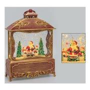 Decoro NATALE Pacco Regalo Metallo Oro 25 x 25 x 25 cm 81151 l