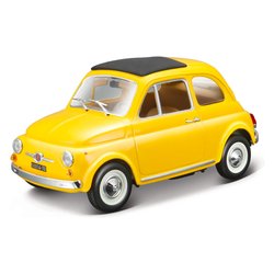 FIAT 500 F scala 1/43 WELLY NEX automodello modellino macchinina METALLO  gialla