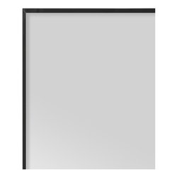 Specchio con cornice da parete rettangolare Asia bianco 100 x 140 cm