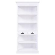 Libreria Modulare H150 L150 Kit Ossido Bianco - Cemento, cm 150 x