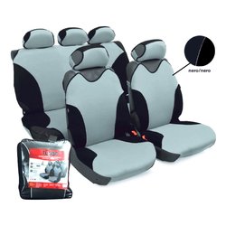 Sakura Coprisedili Auto Finsbury - Rosso E Nero, Universali, Con Copripoggiatesta - Foto 8