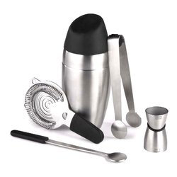 Cocktail Shaker Set 18 Pezzi Kit Set Cocktail 750Ml Kit Da Barman in  Acciaio