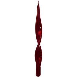 Candela Spirale Lucida H25cm Bordeaux