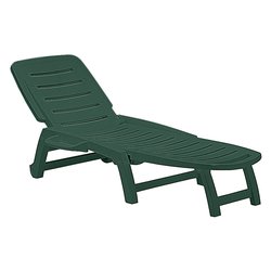Lettino prendisole polipropilene COTTAGE Verde S6805V